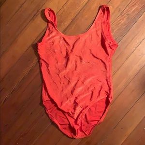 Vintage Red/Orange Catalina One-piece Swimsuit